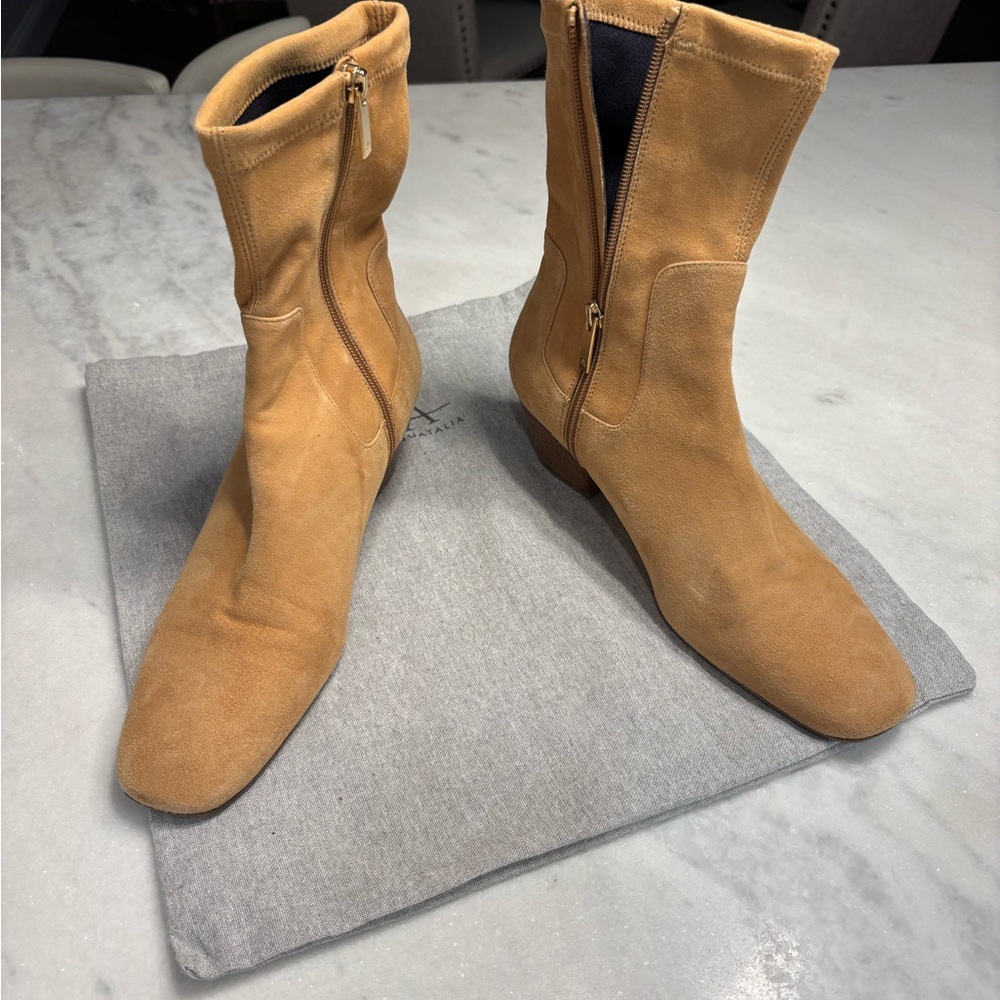 Tan Suede Ankle Boots